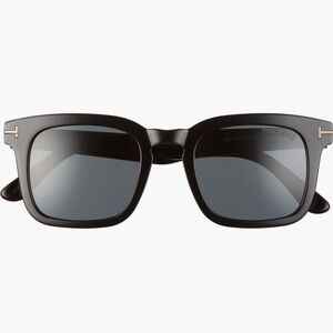 Tom Ford Dax 50mm Black Square Sunglasses